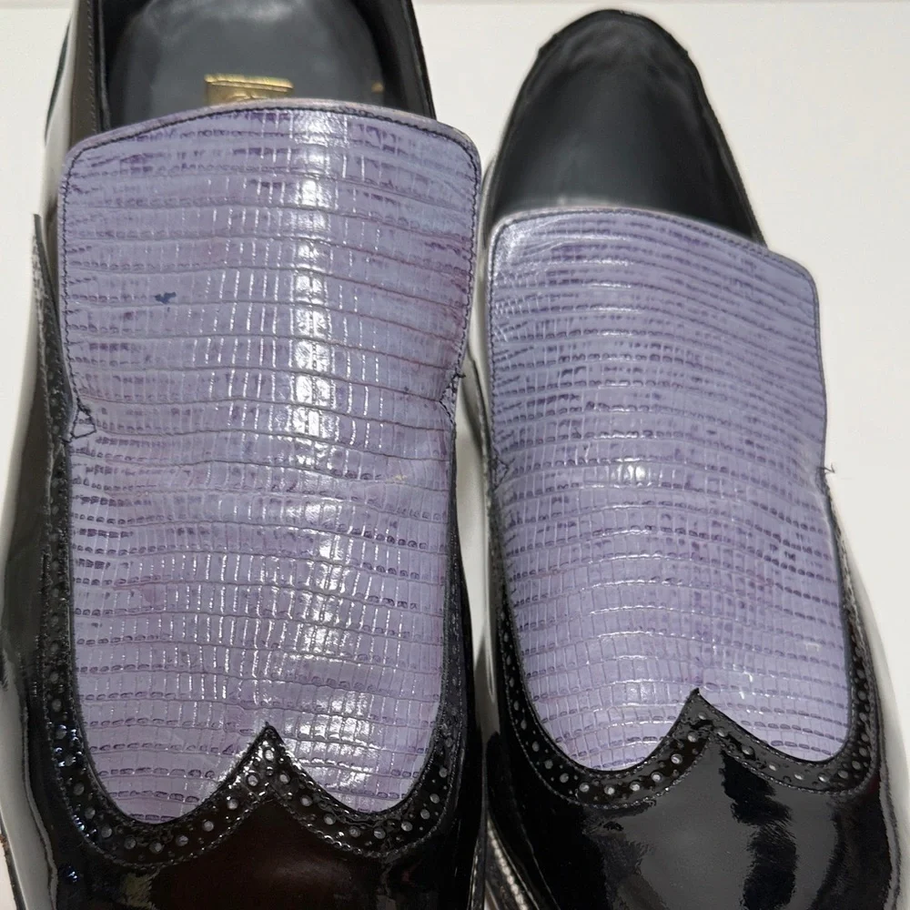 Stacy Baldwin Patent Leather Loafers